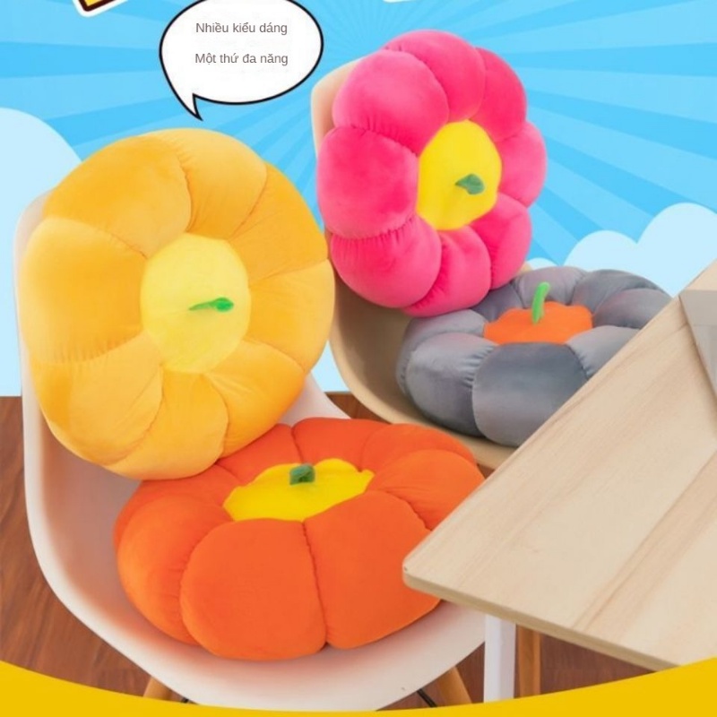 Đệm Lót Ghế Sofa Hình Bí Ngô Xinh Xắn Êm Ái