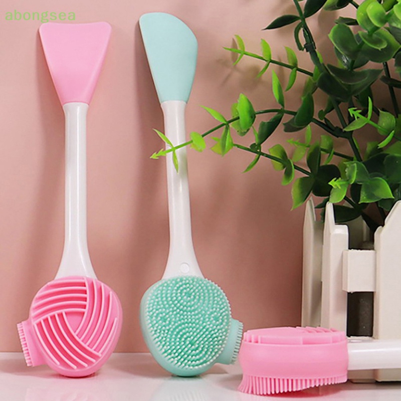 Cọ Rửa Mặt Tẩy Tế Bào Chết Hai Đầu Bằng Silicone Hiệu abongsea