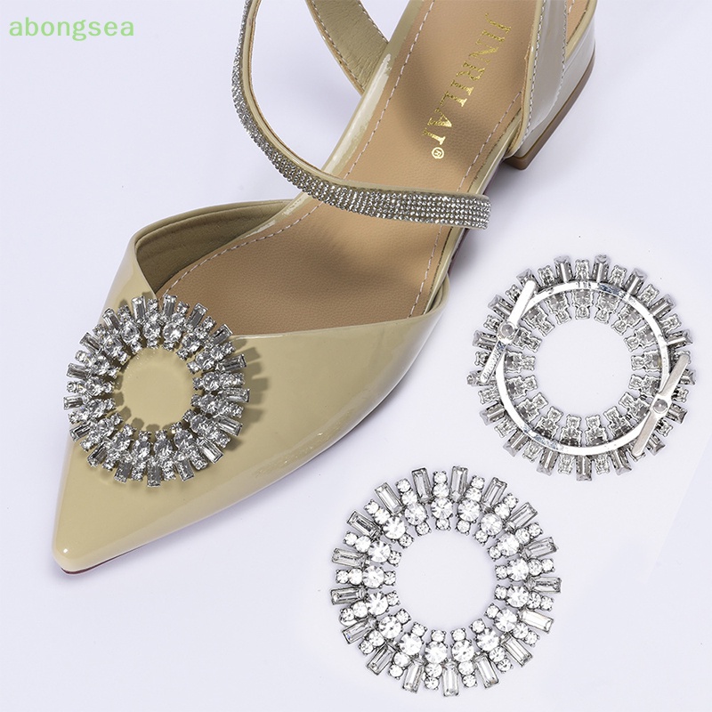 1 Kẹp Cài Giày Cao Gót Đính Đá Lấp Lánh