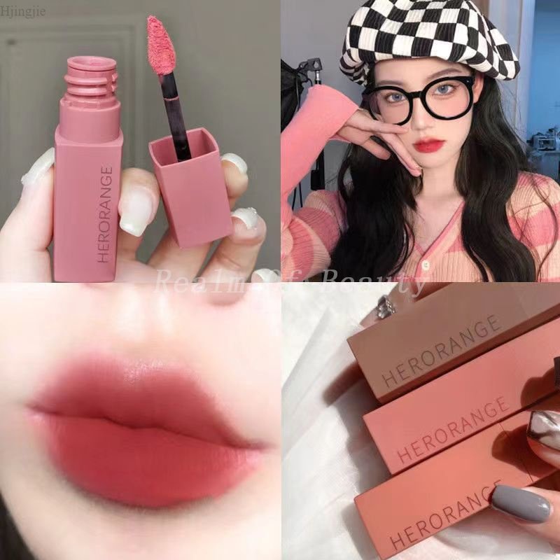 Son Kem Herorange Màu Nhung Lì Mềm Mại Kháng Nước Lâu Trôi Thời Thượng