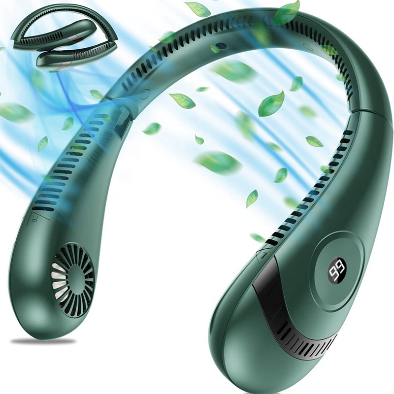 Quạt Làm Mát Đeo Cổ 5000MAh 3 Tốc Độ Có Thể Gấp Gọn Tiện Dụng