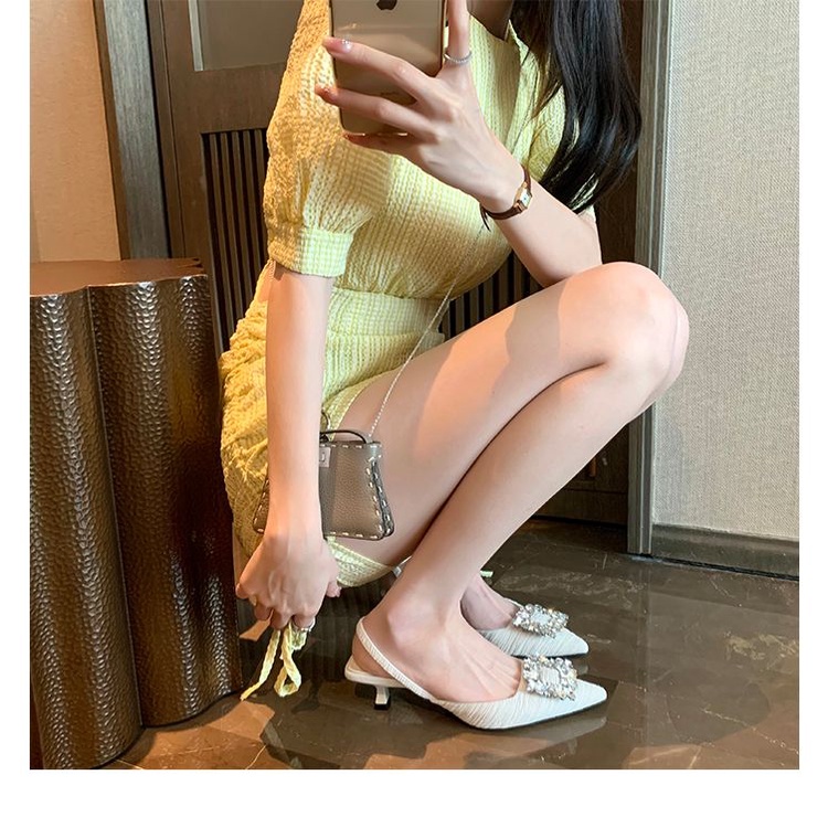Giày Cao Gót Mũi Nhọn Thiết Kế Mỏng Kiểu Dáng Mới Thời Trang 2023 Dành Cho Nữ