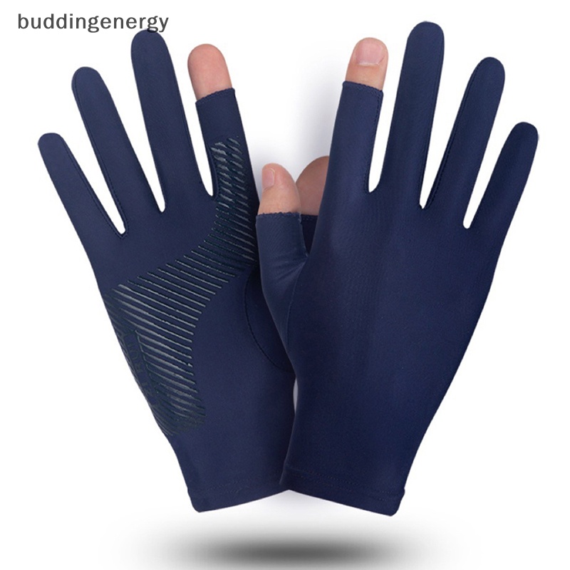 {BUDDI} Mới Găng Tay Đua Xe Máy Lụa Lạnh Mỏng Thoáng Khí Chống Trượt Có Thể Chạm Màn Hình Cảm Ứng Bảo Vệ Tia Uv {BUDDI}
