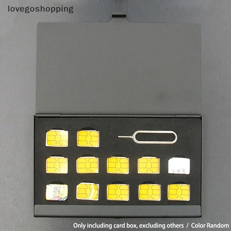 Hộp Nhôm Đựng Thẻ SIM Micro SIM 12 Ngăn Tiện Dụng