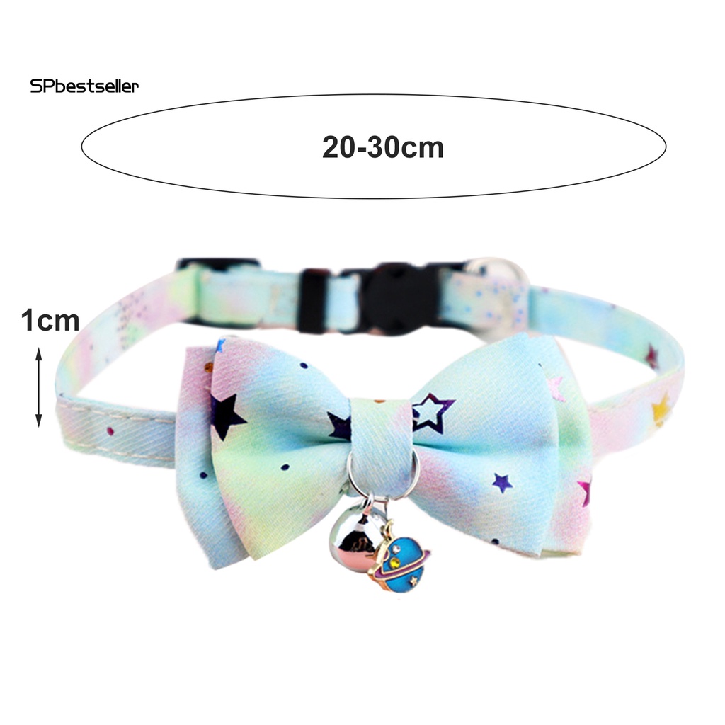 Vòng Cổ Đính Chuông Nhỏ Màu Gradient Trang Trí Cho Thú Cưng