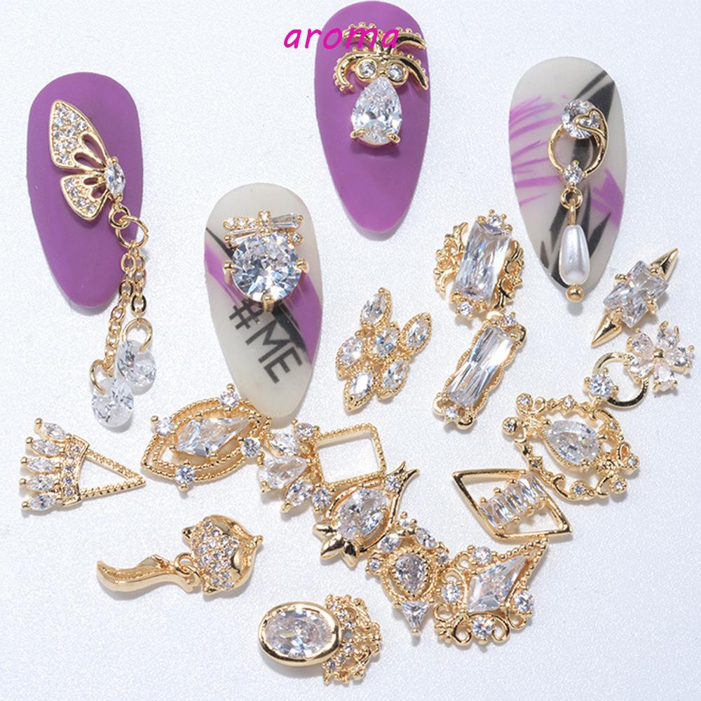 Sơn Móng Tay Hương Thơm Độc Đáo|Phụ Kiện Trang Trí Móng Tay Hình Bướm 3D Bằng Kim Loại Sang Trọng