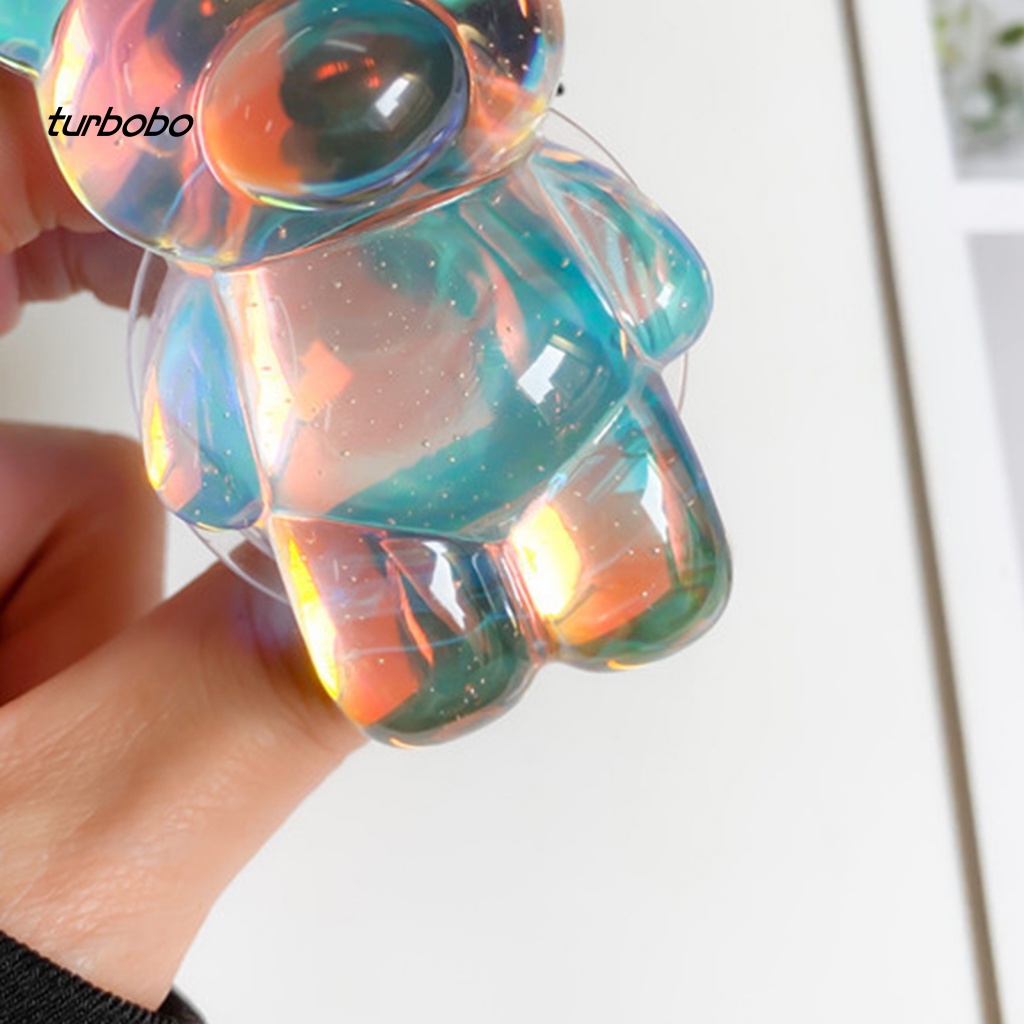 Giá Đỡ Điện Thoại Di Động Hình Gấu Màu Laser 3D Đa Năng