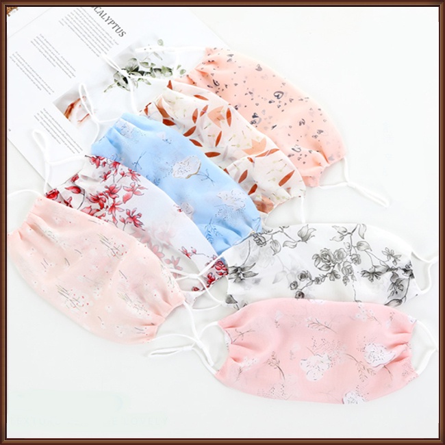 Khẩu Trang Chống Nắng Chống Bụi Thoáng Khí In Họa Tiết Thời Trang Mùa Hè