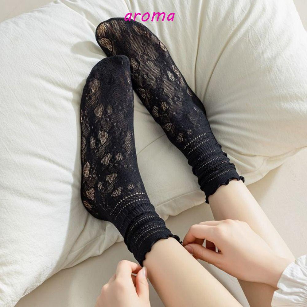 Vớ Ren Rỗng Thoáng Khí Thấm Hút Mồ Hôi Thoáng Khí Cho Nữ