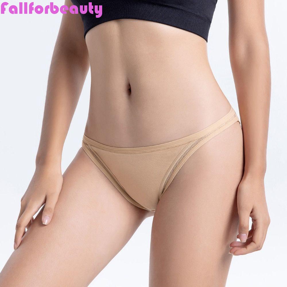 Quần Lót Không Đường May Thoáng Khí Màu Trơn Thời Trang Cho Nữ