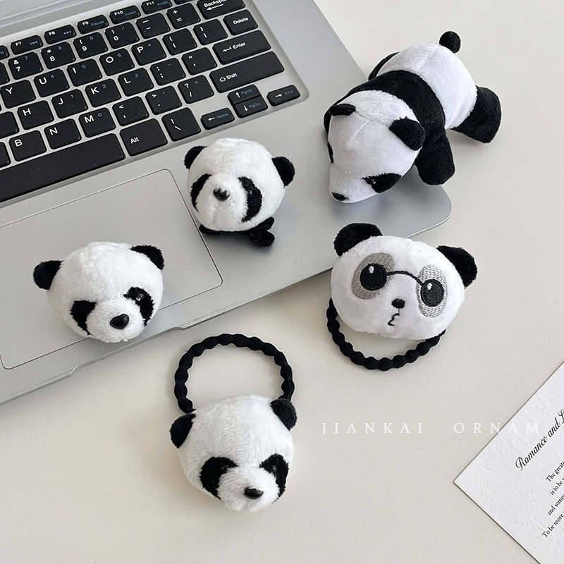 Dây Buộc Tóc Hình Gấu Trúc Đỏ Mới 2023