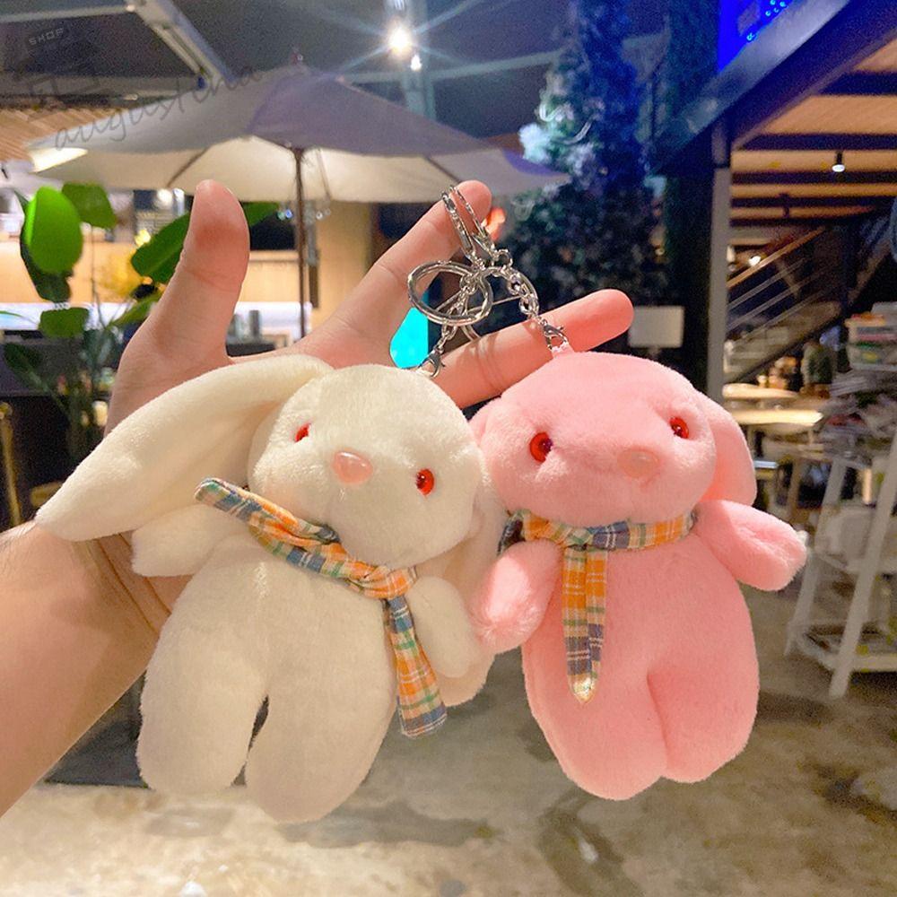 Móc Khóa Thỏ Bông Tai Dài Dễ Thương