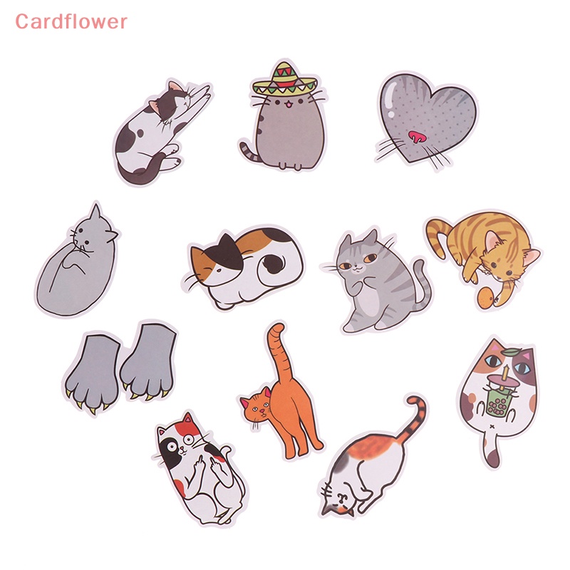 50 Miếng Dán Hình Mèo Dễ Thương Trang Trí Laptop, Điện Thoại, Vali, Xe Hơi, Ván Trượt Mới