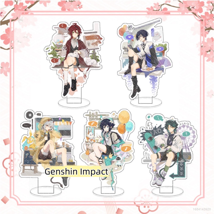 Yyds Mô Hình Đồ Chơi Anime Va Chạm Genshin Bằng Acrylic Có Giá Đỡ Trang Trí Nhà Cửa Sưu Tầm Shikanoin Heizou