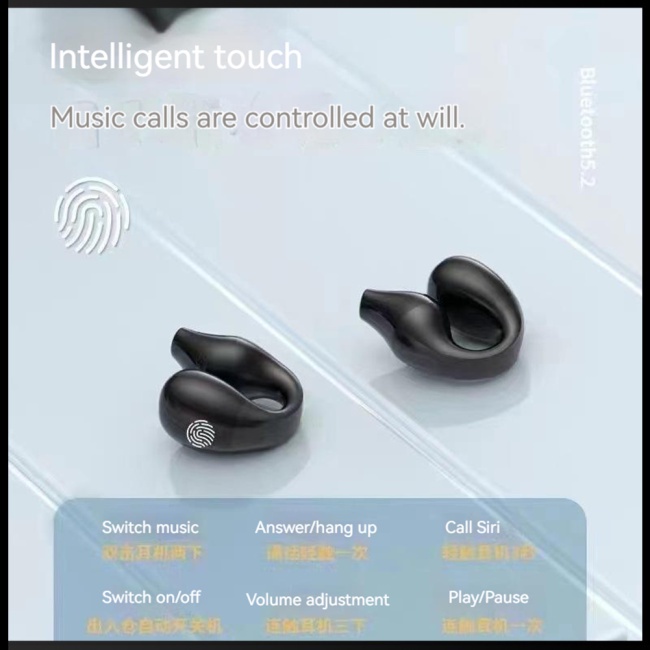 1 Cặp Tai Nghe Bluetooth Không Dây Zevaret S03 Màn Hình Kỹ Thuật Số 5.2 Hifi Chống Ồn Ipx5