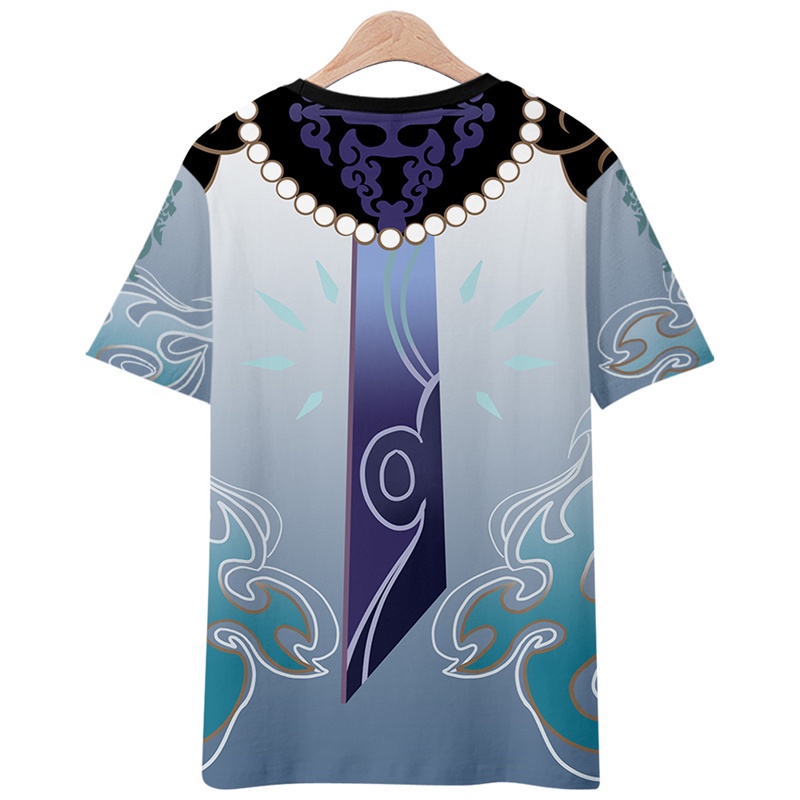 Áo Thun Tay Ngắn In Hình Nhân Vật Ellen Genshin Impact Anime 3D Thời Trang Cho Trẻ Em Và Người Lớn