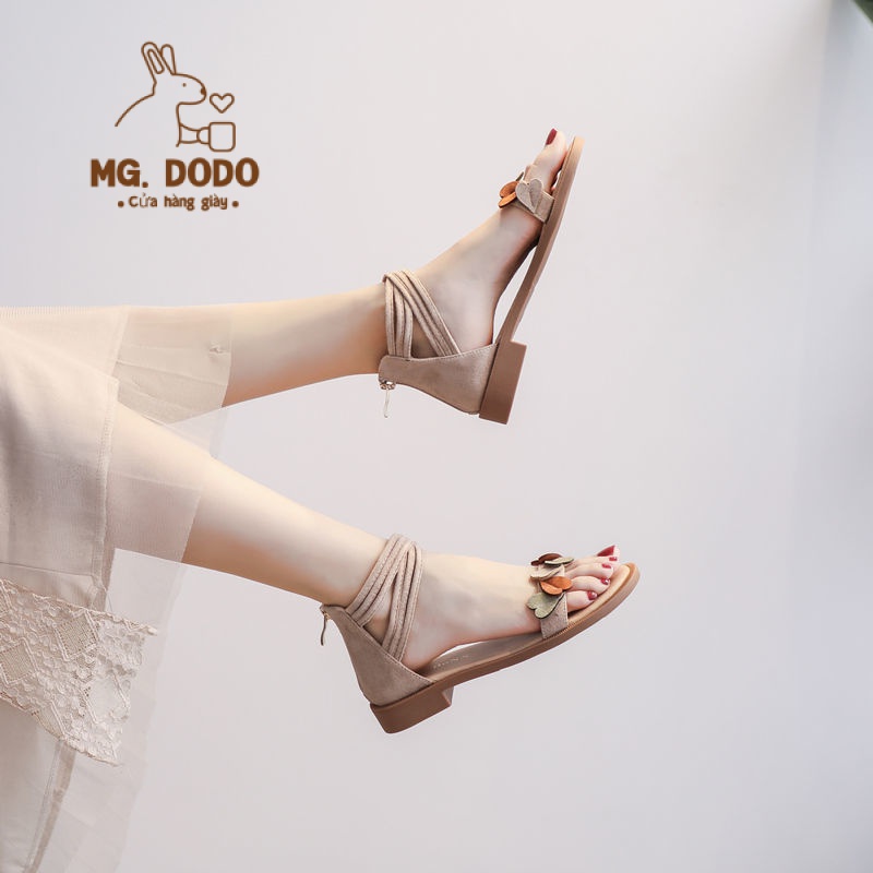 Giày Sandal Đế Phẳng Phong Cách La Mã Thời Trang Mùa Hè 2023 Mới Cho Nữ