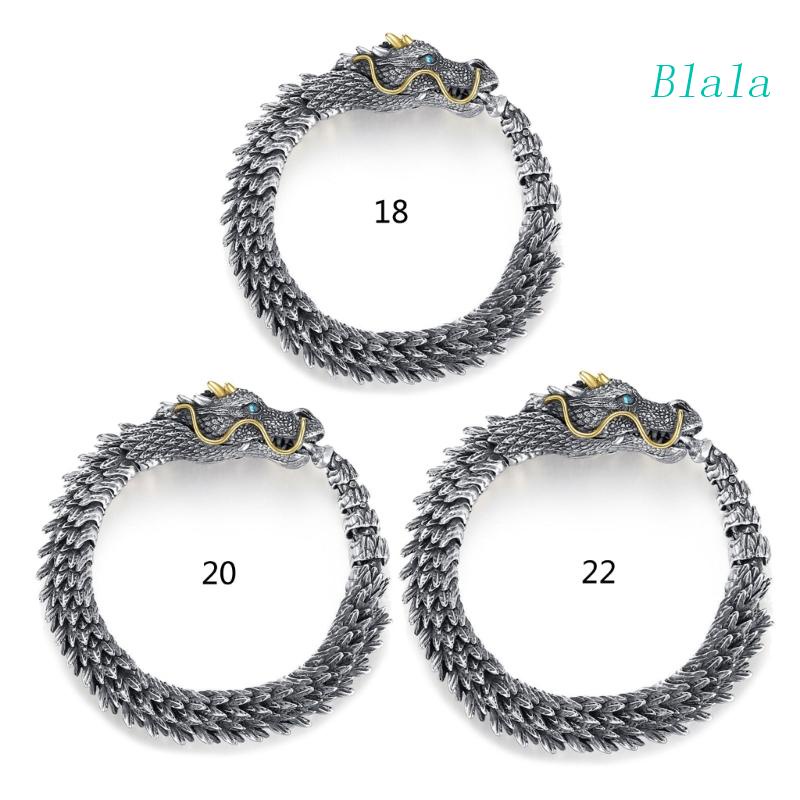 Vòng Đeo Tay Chuỗi Xích Có Móc Hình Rồng Phong Cách Gothic Cổ Điển