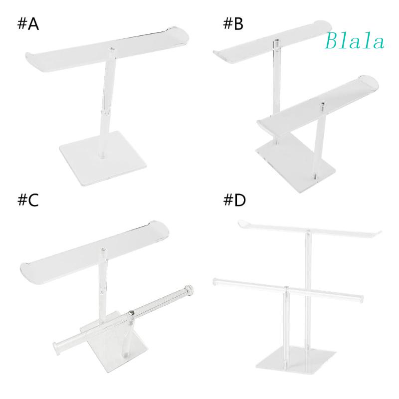 Giá Đỡ Trưng Bày Băng Đô 2 Tầng Bằng Acrylic Trong Suốt