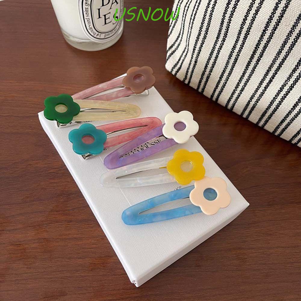 Kẹp Tóc Hình Hoa Bằng Acrylic Phong Cách Hàn Quốc Xinh Xắn Cho Nữ