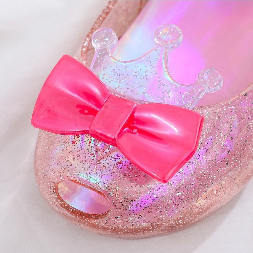 Xăng đan Công Chúa Elsa Đính Pha Lê Thời Trang Mùa Hè 2023 Mới Cho Bé Gái