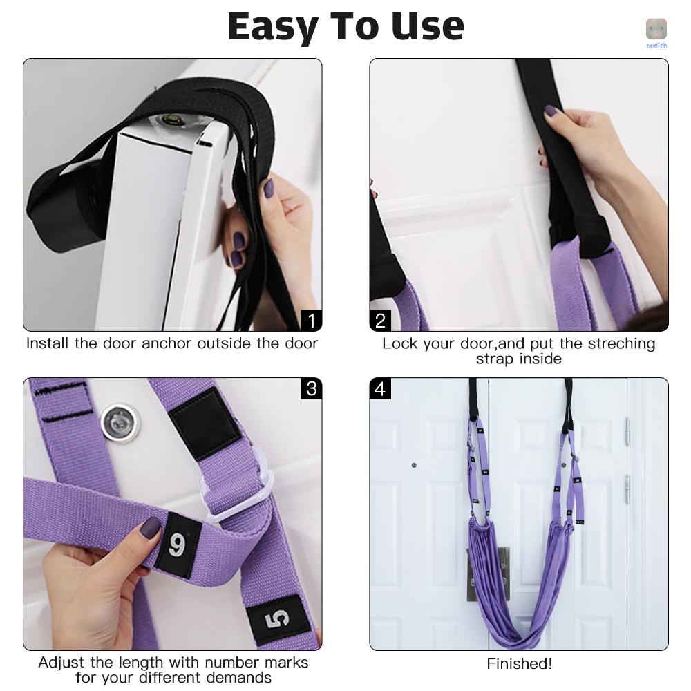 Dây Đai Co Giãn Hỗ Trợ Lưng Có Thể Điều Chỉnh Hỗ Trợ Luyện Tập Yoga / Thể Hình Tại Nhà