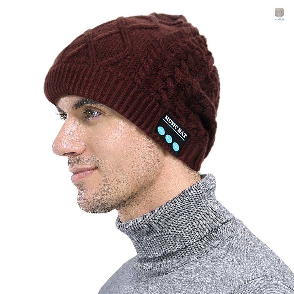 Mũ Dệt Kim MZ019 BT5.0 Có Thể Sạc Lại 200mAh Màu Nâu Dành Cho Người Lớn