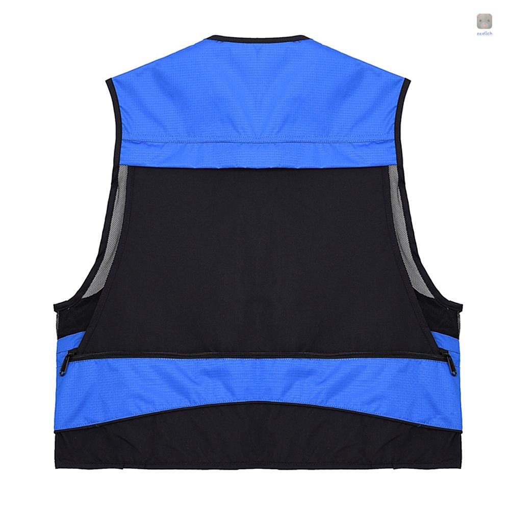 Áo Khoác Câu Cá Sát Nách Lixada Nhiều Túi Thoáng Khí Cho Nam