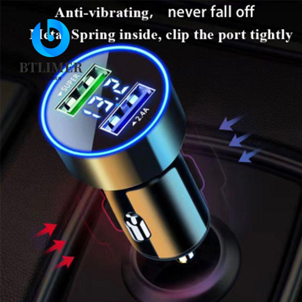 Ổ Cắm Sạc Hai Cổng USB 120W Cho Xe Hơi