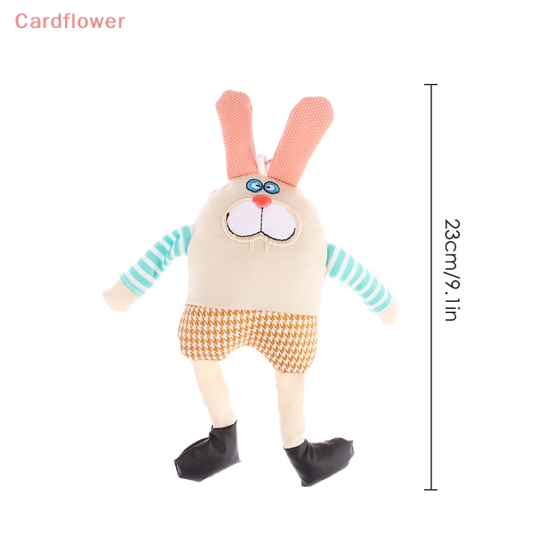 < Cardflower > Móc Khóa Ba Lô / Túi Xách Hình Thỏ Bông Hoạt Hình Dáng Dài Trang Trí Quà Tặng Trẻ Em Mới