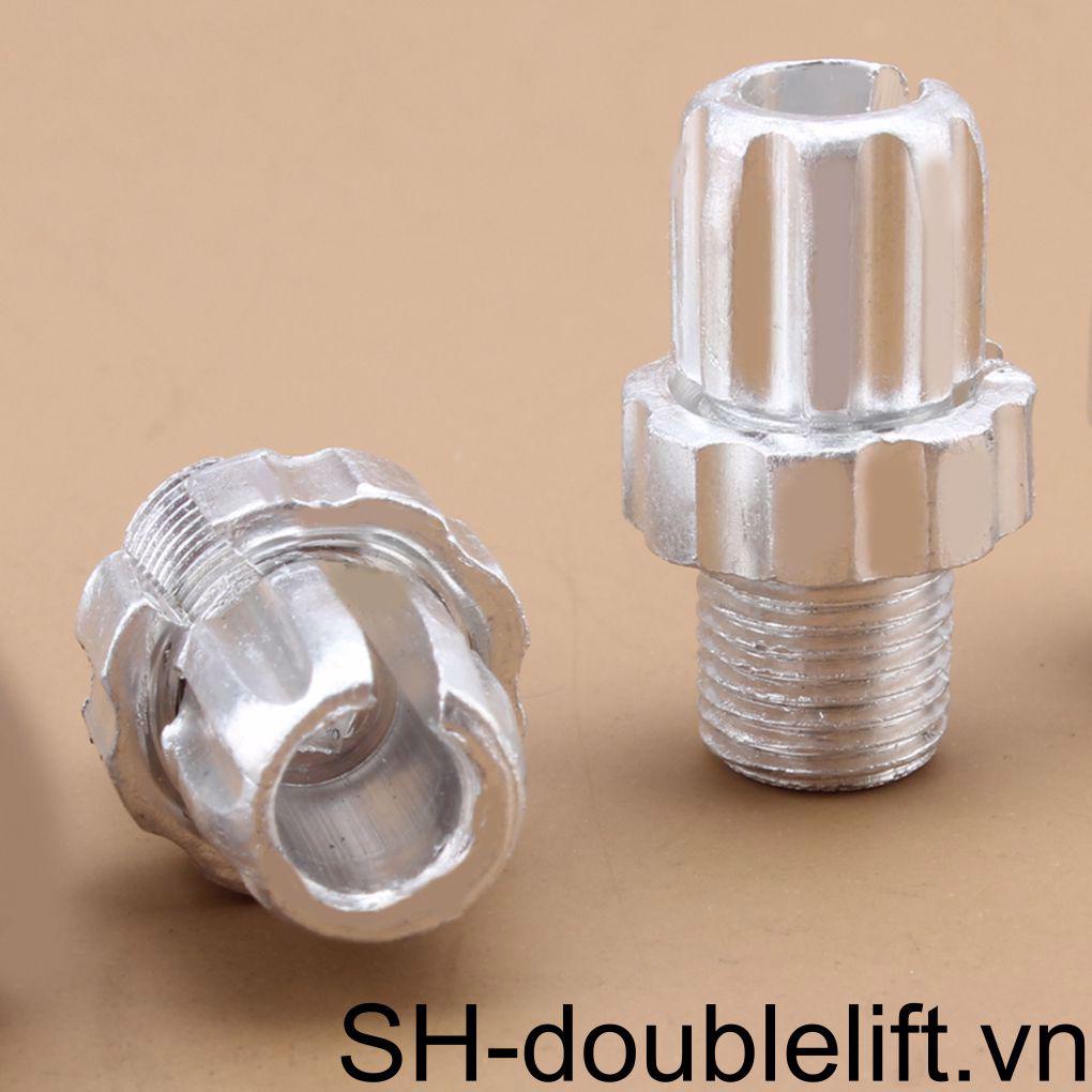Bộ Tay Thắng Xe Đạp M10 Bằng Hợp Kim Nhôm Màu Đen &amp; Bạc Có Ốc Vít Điều Chỉnh Được