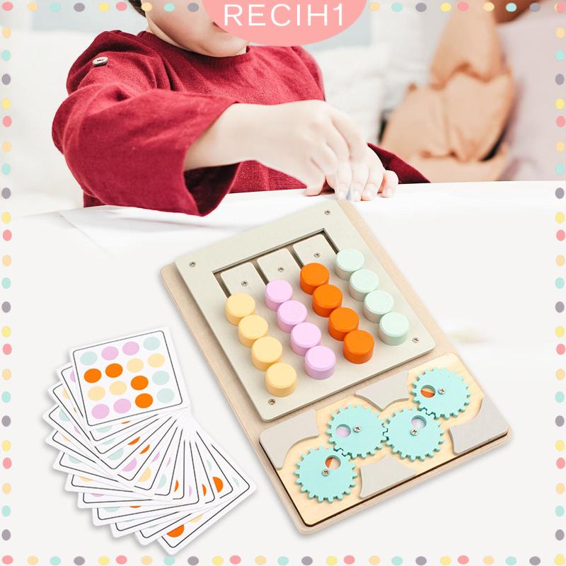 Đồ Chơi Trượt Xếp Hình Giáo Dục Theo Phương Pháp Montessori Màu Sắc Cho Bé Từ 3 Tuổi