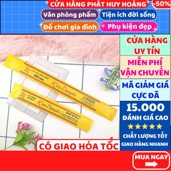 Combo 2 thước kẻ cứng Kim Nguyên 20cm hoặc 2 thước kẻ 30cm 📏 FREESHIP 🚚 - Phát Huy Hoàng