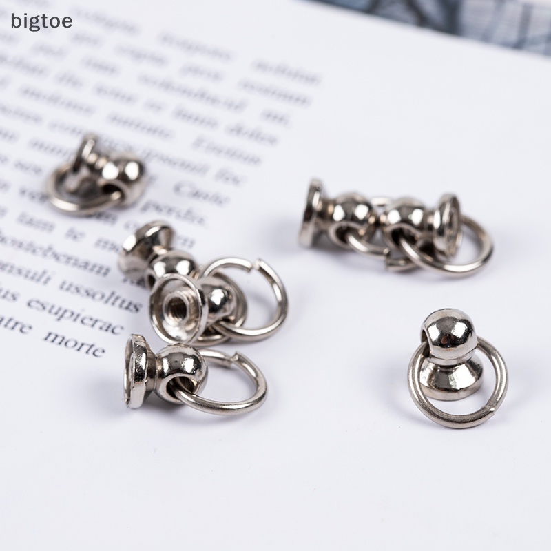 Set 10 Đinh Tán 8mm Hình Chữ O Bằng Kim Loại Dùng Để Trang Trí Điện Thoại / Túi Xách