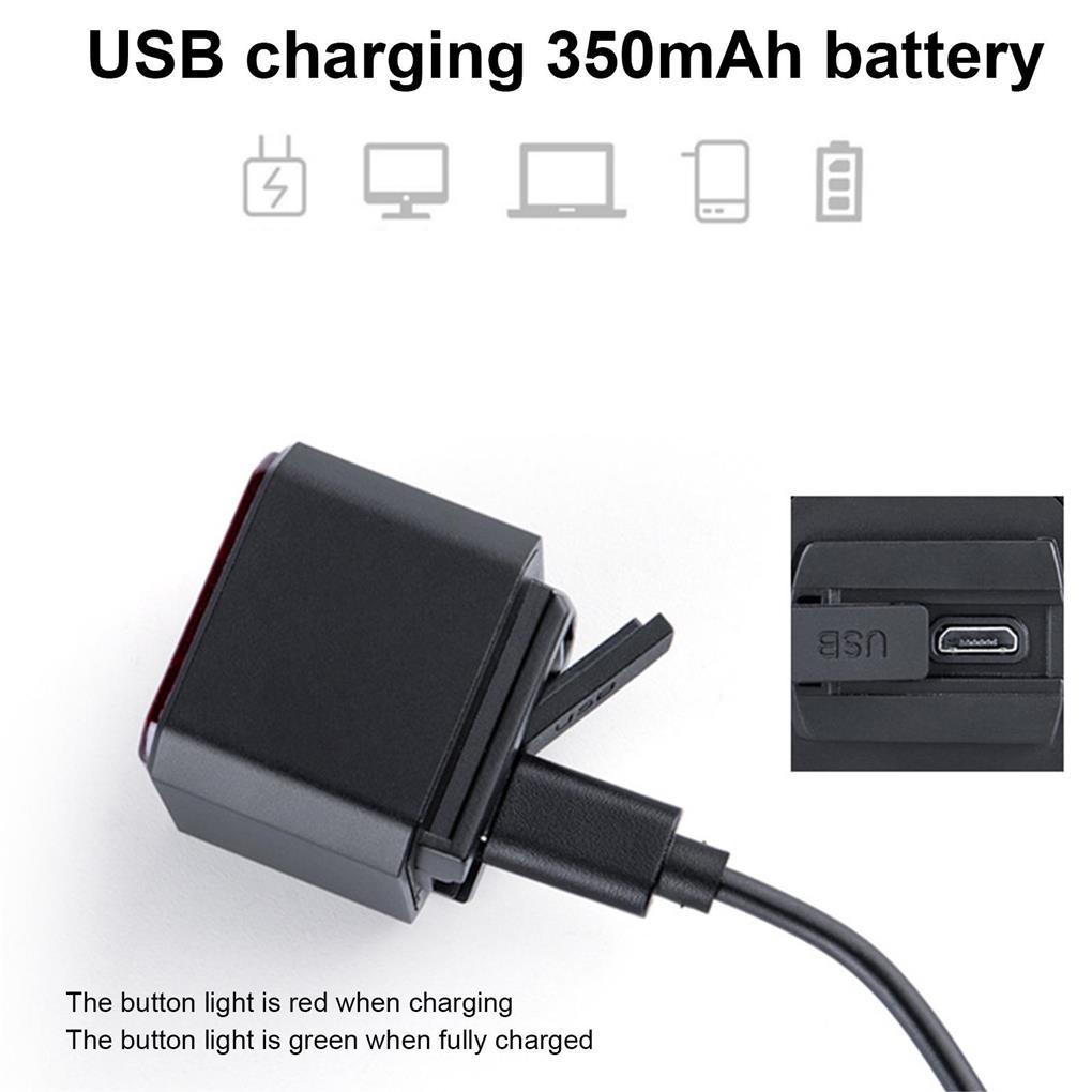 Đèn LED Cảnh Báo An Toàn Nhiều Chế Độ Bằng Nhựa Chống Nước Gắn Đuôi Xe Đạp