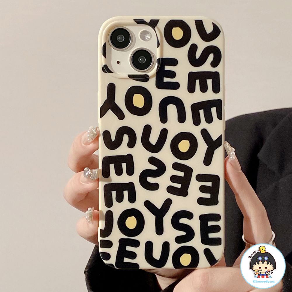 Ốp Điện Thoại TPU Mềm Chống Sốc Chống Bụi Bẩn In Chữ Tiếng Anh Cho IPhone 14 Pro Max 13 12 11 Pro Max XR XS 7 8 Plus