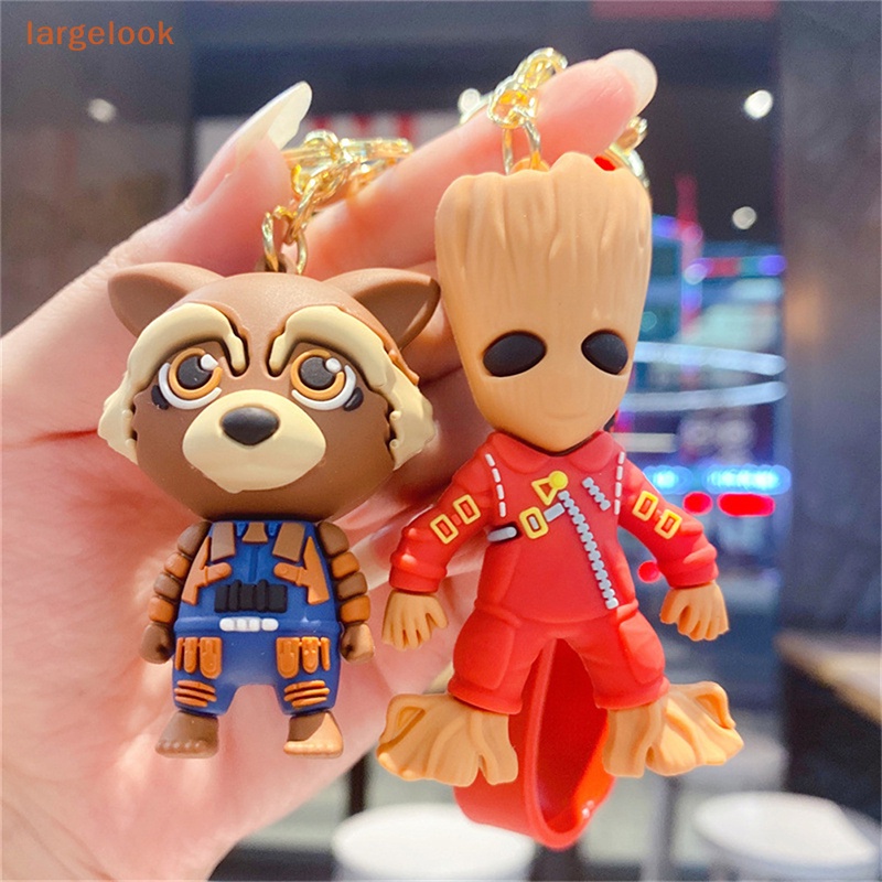 Móc Khóa Silica gel Hình Nhân Vật Groot Hoạt Hình Dễ Thương