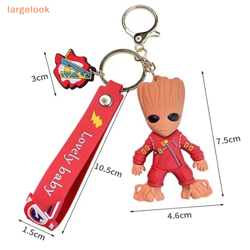 Móc Khóa Silica gel Hình Nhân Vật Groot Hoạt Hình Dễ Thương