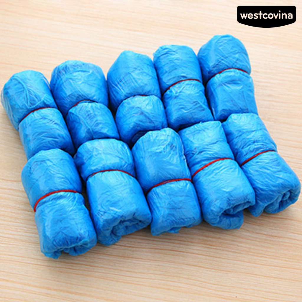 [COD]☁Set 100 Túi Bọc Giày Bằng Nhựa Chống Trượt Dùng Một Lần Bảo Vệ Cho Khách Sạn