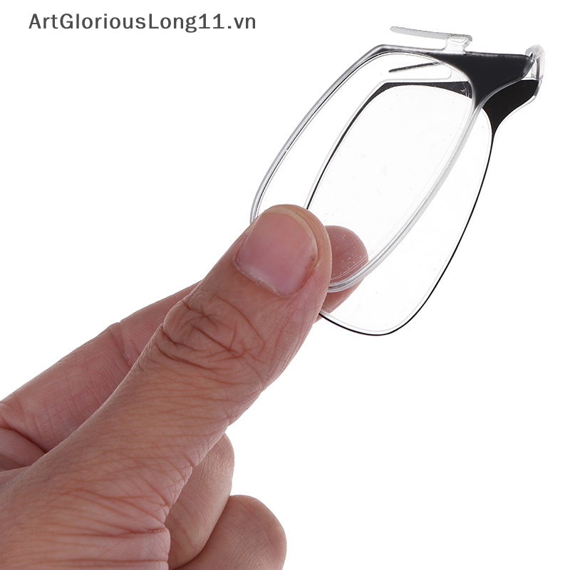 1 Kính Đọc Sách Siêu Mỏng Có Kẹp Mũi Tiện Dụng Unisex