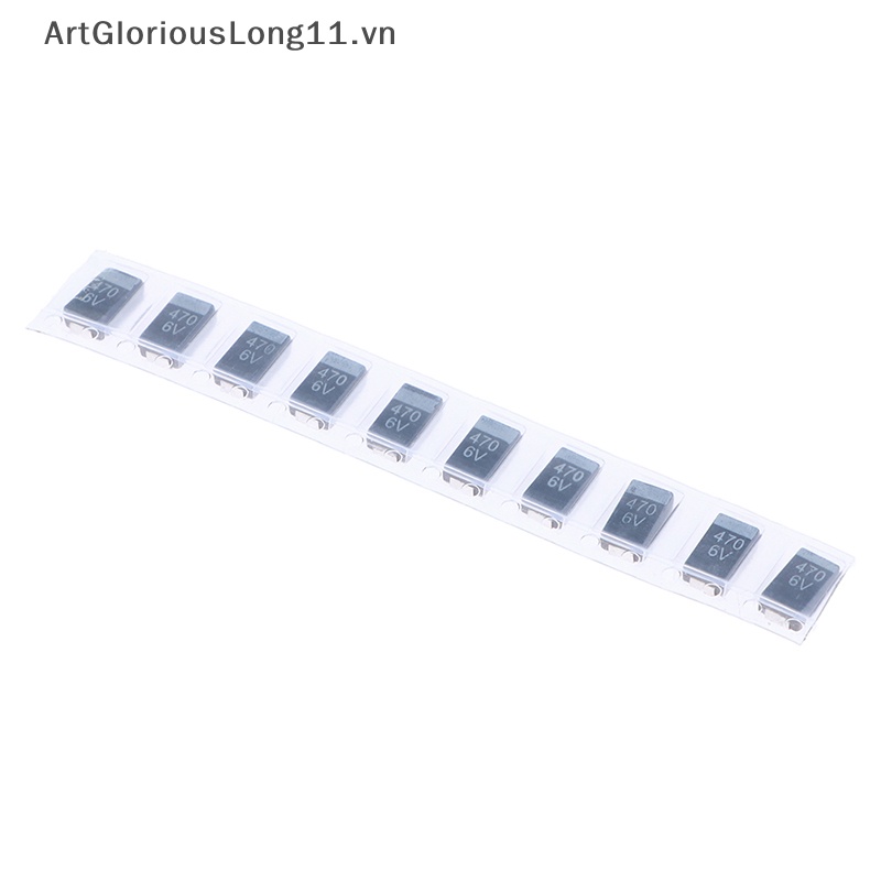 Set 10 Tụ Điện Loại D 6.3V470UF 477J 470UF 6V D7343 Chuyên Dụng