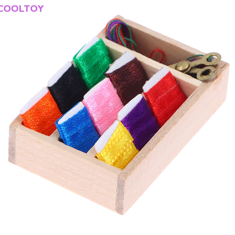 Cooltoy 1 Mô Hình Hộp Kéo May Vá Thu Nhỏ Trang Trí Nhà Búp Bê 1: 12