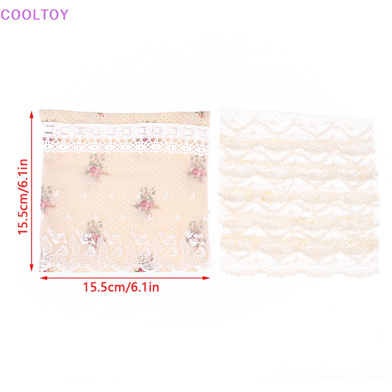 1 Bộ Chăn Ga Gối Đệm Phối Ren 1: 12 Trang Trí Nhà Búp Bê