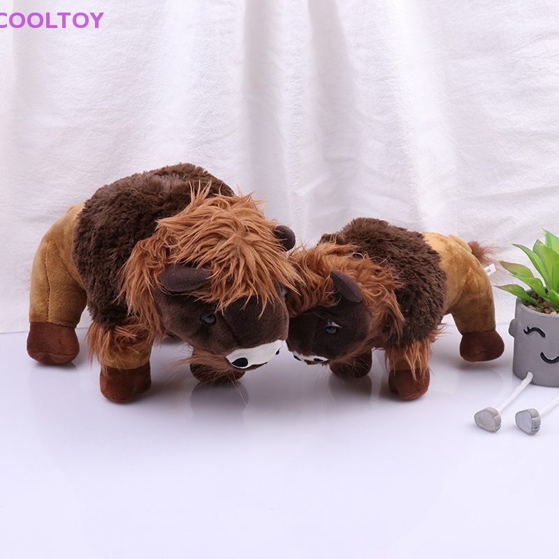 Bò Nhồi Bông Mềm Mại Trang Trí Nông Trại