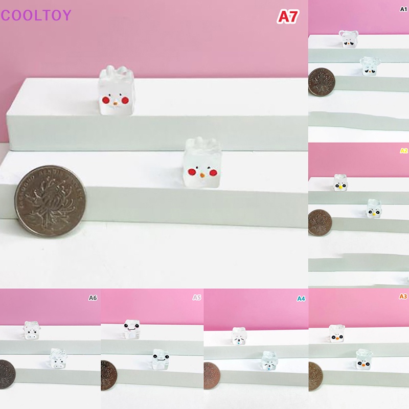 Cooltoy Bộ 5 Khối Đá Phát Sáng Mini Bằng Nhựa Resin Hình Động Vật / Cáo / Chim Cánh