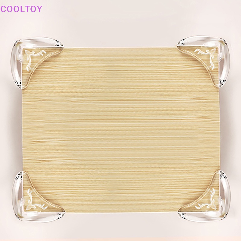 Cooltoy Bộ 2 Miếng Bọc Góc Bàn Bằng Silicon Dày Dặn Trong Suốt Hình Hươu Bảo Vệ An Toàn Cho Bé