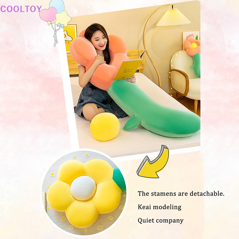 Cooltoy Gối Nhồi Bông Lớn Hình Hoa Mềm Mại Trang Trí Nhà Cửa