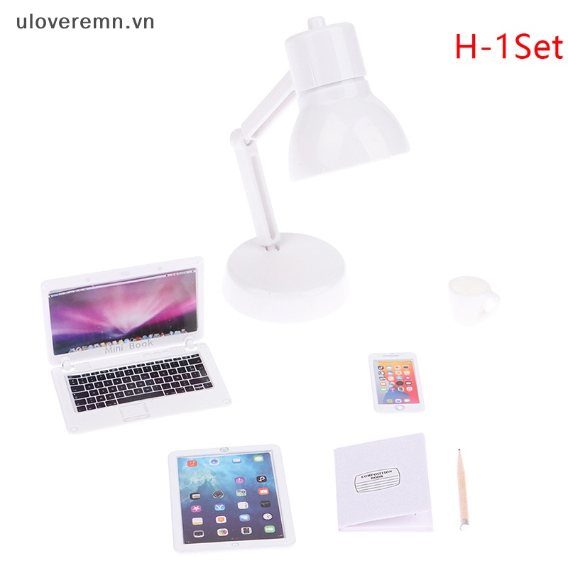 Mô Hình Đèn Bàn / Laptop / Điện Thoại / Máy Tính Bảng / Ly Nước Để Bàn Trang Trí Nhà Búp Bê Tỉ Lệ 1: 12