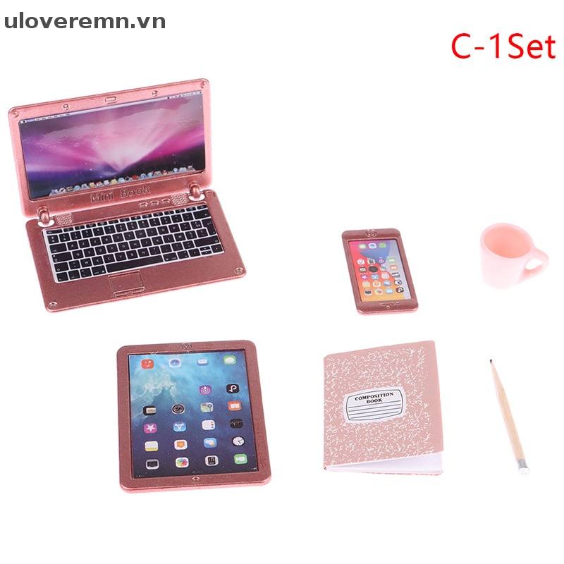 Mô Hình Đèn Bàn / Laptop / Điện Thoại / Máy Tính Bảng / Ly Nước Để Bàn Trang Trí Nhà Búp Bê Tỉ Lệ 1: 12