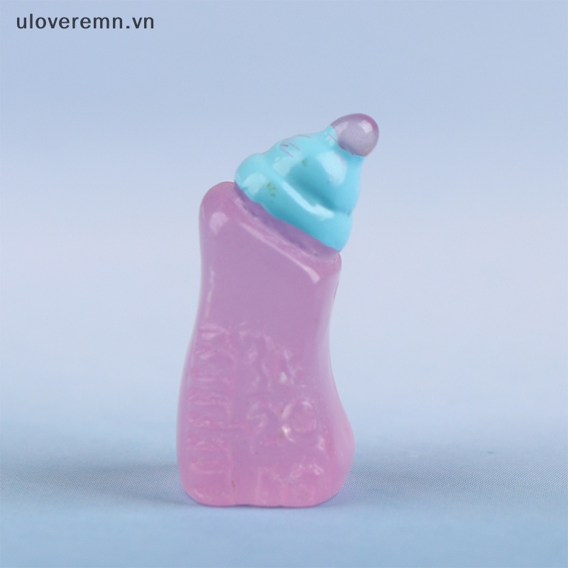 Set 5 Bình Sữa Mini Dạ Quang Dễ Thương Dùng Để Trang Trí Ô Tô
